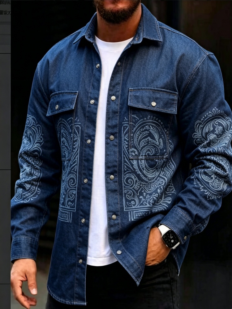 Men'S Ethnic & Formal Designer Wear Studio S - Chemise décontractée pour homme à manches
