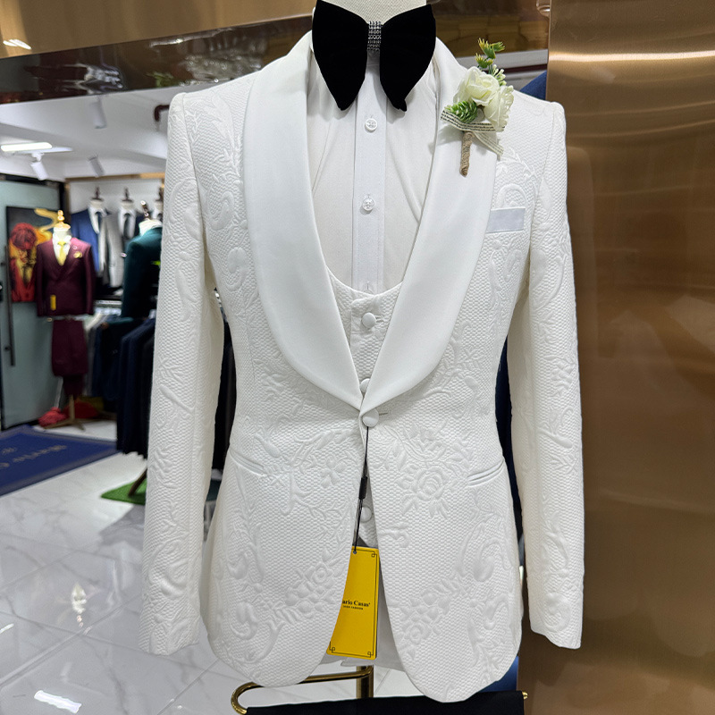 Men'S Formal Wear In Wedding - Costume de mariage pour homme blanc