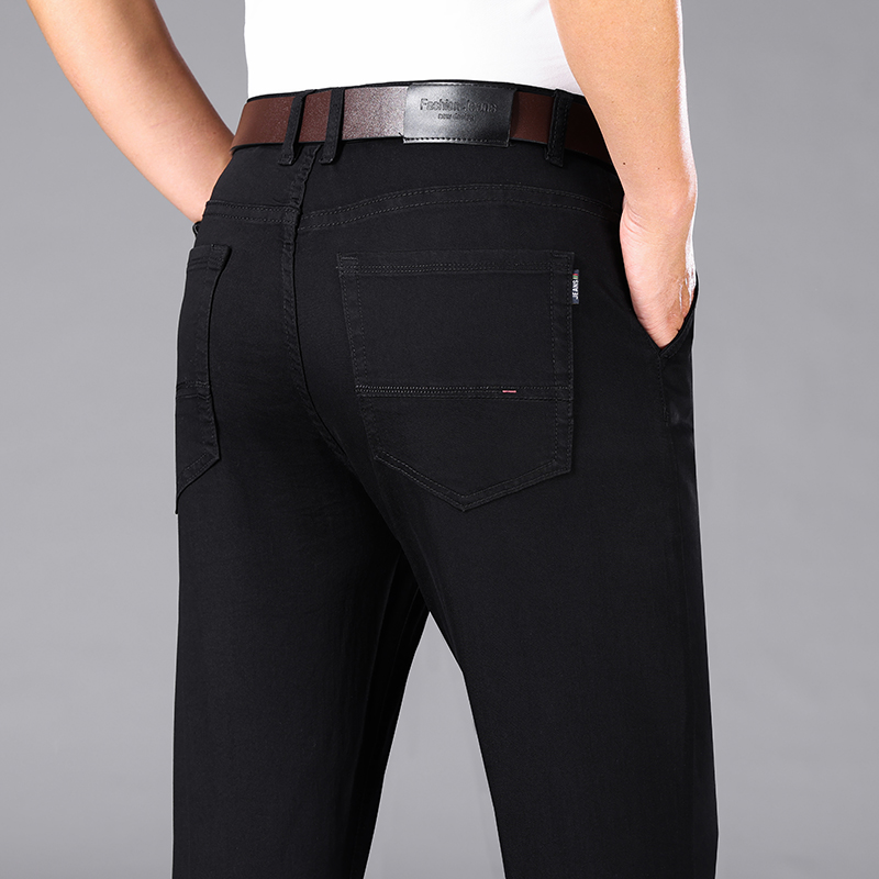 Jean d'été noir pur pour homme - Men Formal Wear With Jeans avis et prix