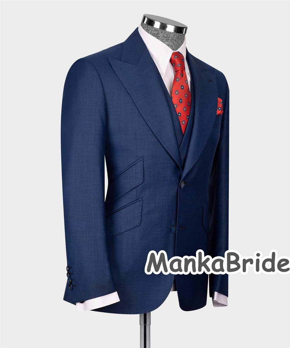 Smoking de Mariage Classique B - Men Formal Wear Blue avis et prix