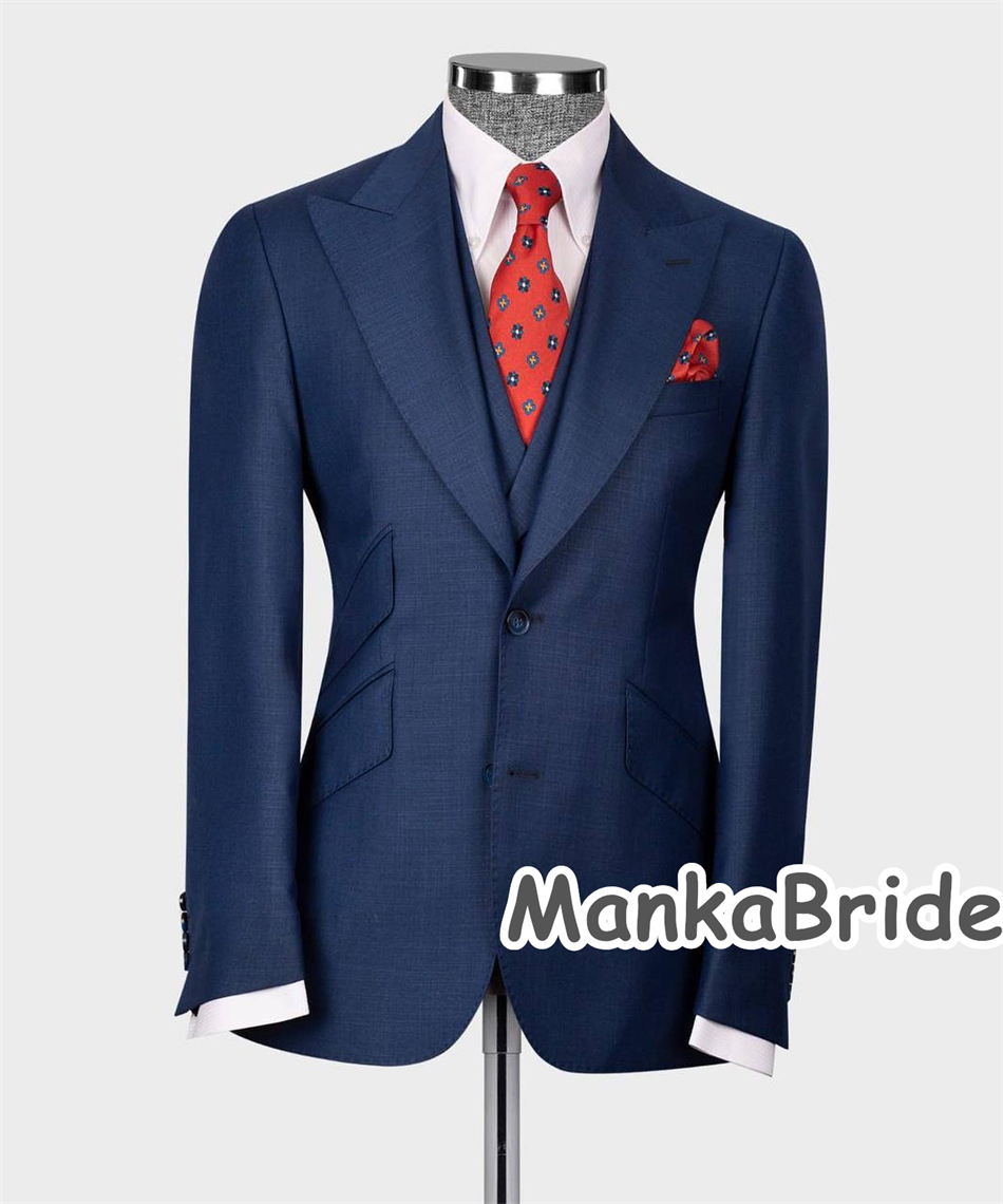 Smoking de Mariage Classique B - Men Formal Wear Blue avis et prix