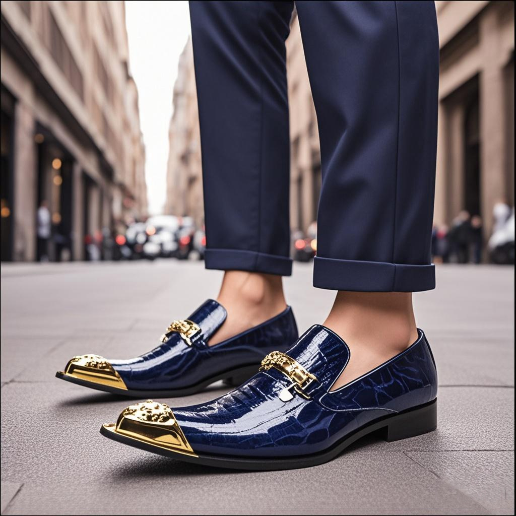Chaussures en cuir à bout poin - Men Formal Wear Online avis et prix
