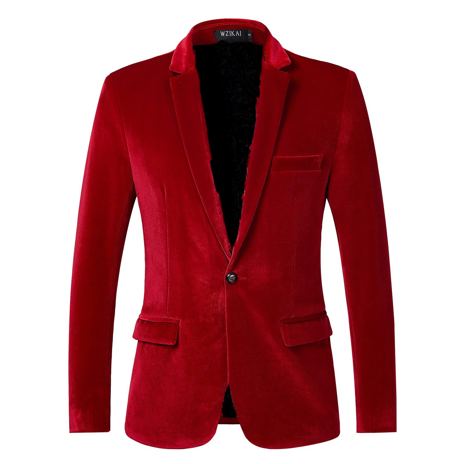 Blazer en velours ajusté pour  - Men Formal Wear Blue avis et prix