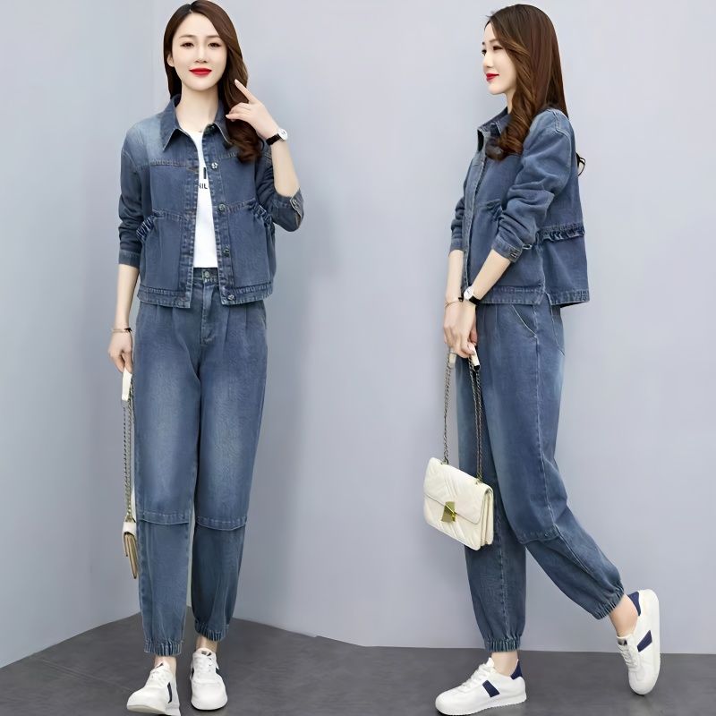 Costumes en denim pour femmes, - Pocket Square Set avis et prix