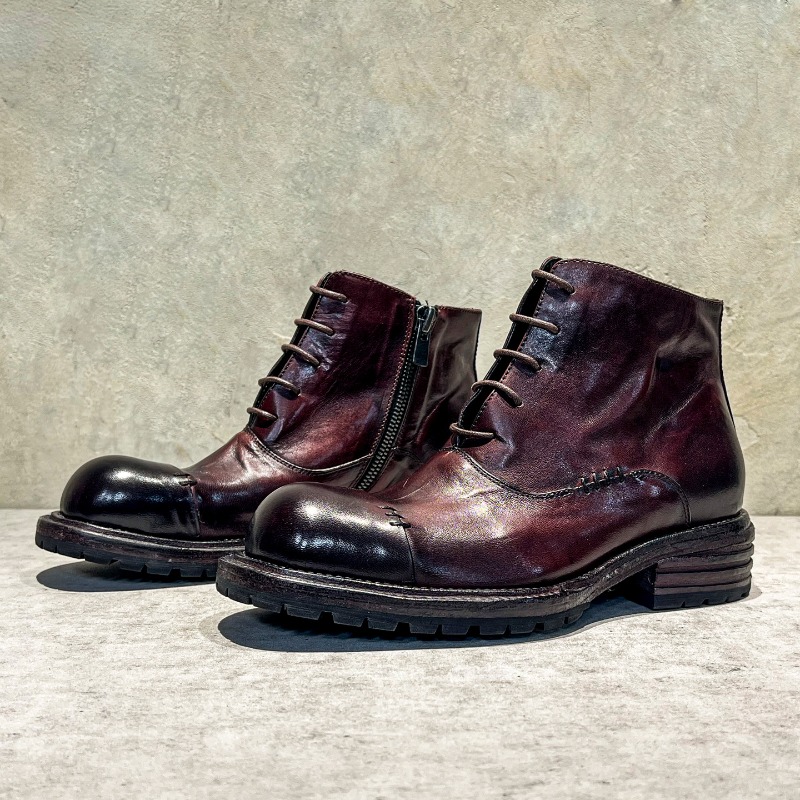 Bottes montantes en cuir de ch - Men'S Ethnic & Formal Designer Wear Studio S avis et prix