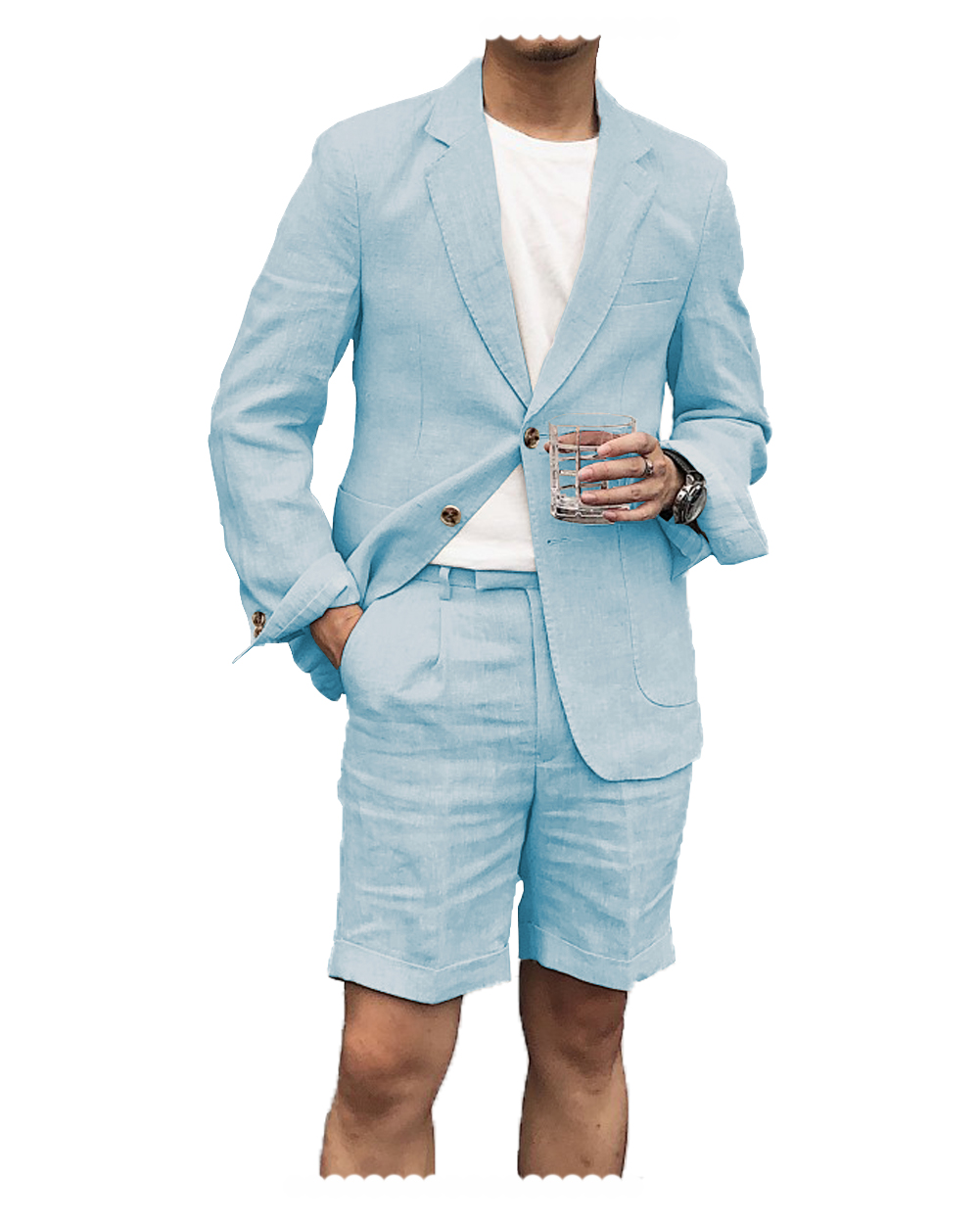 Costumes pour hommes bleu ciel - Men Formal Wear Blue avis et prix