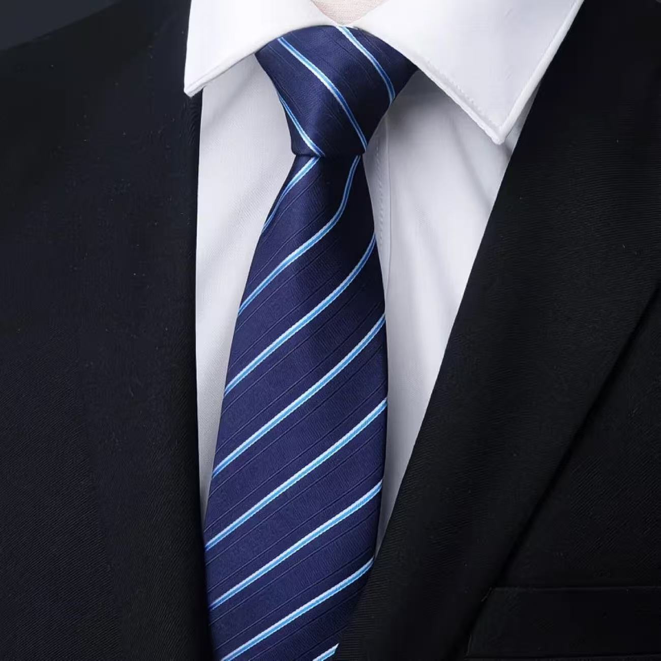 Lot de 6 cravates zippées pour - Men Formal Wear Blue avis et prix