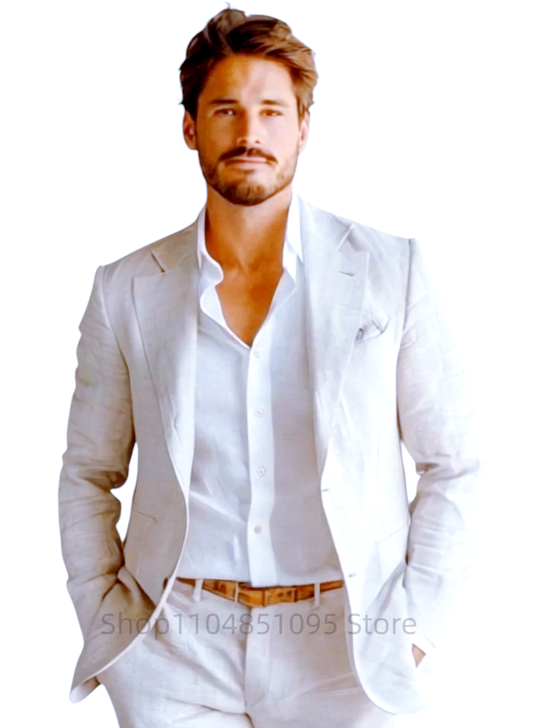 Blazer en lin bleu slim fit po - Men Formal Wear Blue avis et prix
