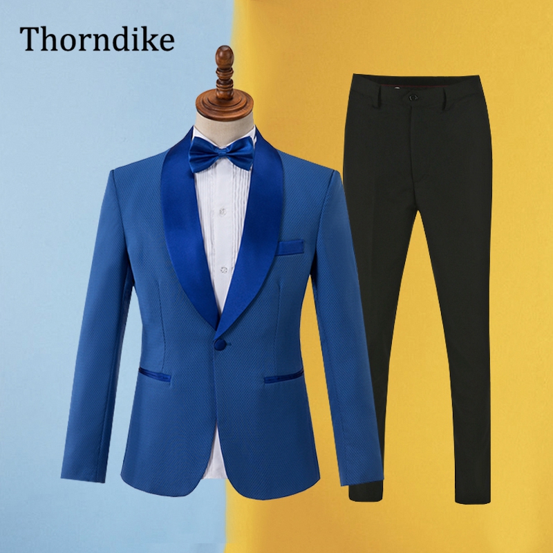 Gwenhwyfar-Tuxedos de marié bl - Men Formal Wear Blue avis et prix